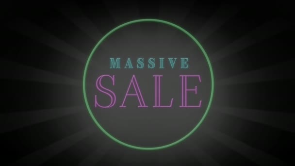 Digital Animierter Massiver Verkauf — Stockvideo