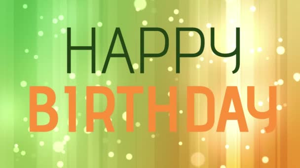 Happy Birthday Writing Red Animated Background — Stock Video