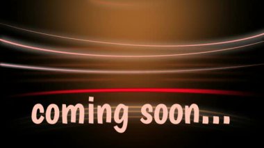 O yakında içinde bej renkli ışıklar bir arka plan üzerinde yazıldığı hareketli montaj