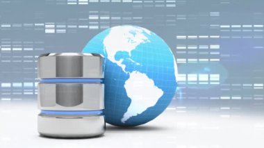 Gri arka plan bulut güvenlik sembollerin dijital bileşik 