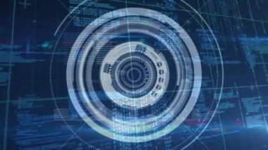 Dijital kod arka planda çalışmasını karşı hareket soyut dijital teknoloji dijital bileşik