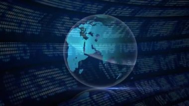 Hologram veri arabirimi gösterimi ile birlikte Dünya'nın dijital bileşik