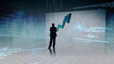 Farklı grafik animasyonları izlemek iş halklar gölge Grubu'nun dijital bileşik