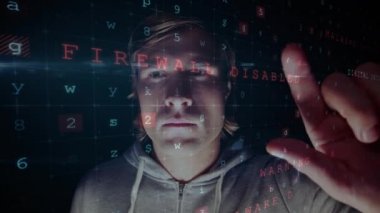 Sanal veri gösterimi karşı hacker dijital bileşik