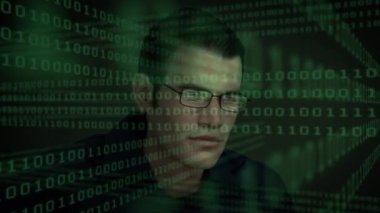 Sanal veri gösterimi karşı hacker dijital bileşik