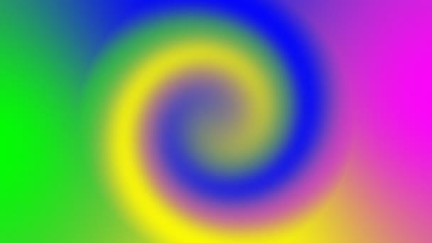 五颜六色的动画背景的移动流行颜色与催眠运动 — 图库视频影像