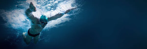 Fit Úszó Képzés Maga Medence Szabadidő Központ — Stock Fotó