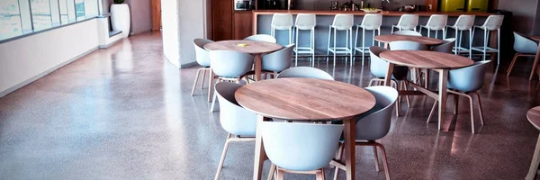 Chaise Table Vides Cafétéria Bureau — Photo