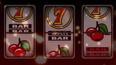 Slot makinesidir bokeh etkisiyle çevrili para üye kazanma dijital olarak yaratılan animasyon