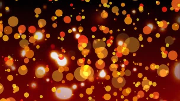 Digital Generierte Animation Der Lichtblase Gegen Funkelnde Rote Blase — Stockvideo