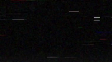 Siyah arka plan üzerine cızırtılı şeritler dijital bileşik