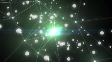 Kabarcık animasyon ise yeşil ışık noktadan noktaya hareket ile bağlı hafif noktasının dijital bileşik