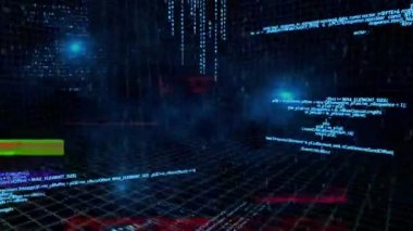 Dijital Animasyon ile cızırtılı renkli veri ikili kodlarının oluşturulan