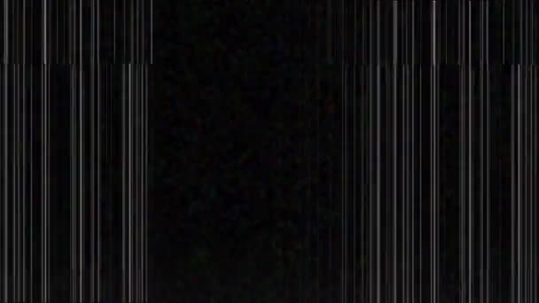 黒の背景にスクランブル効果のデジタル合成 — ストック動画