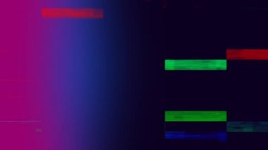 Titreyen ışık çubukları ile pembe ve mavi renklerin tonları bir degrade arka plan dijital animasyon
