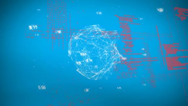 Composite numérique d'une sphère de forme irrégulière avec des codes d'interface remplissant le fond 