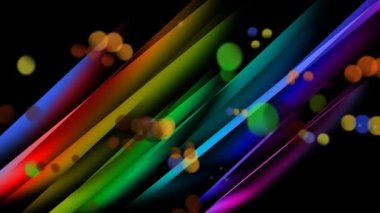 Renkli bir soyulmuş arka plan merkezinde hareket renkli ışık kabarcıkları Dijital animasyon