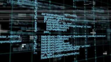 Program kodlarının ve ekranda hareket eden aksaklıkların dijital animasyonu