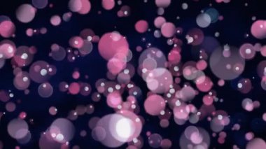 Renkli bokeh siyah bir arka plan karşı ekranda hareket dijital olarak oluşturulan animasyon.