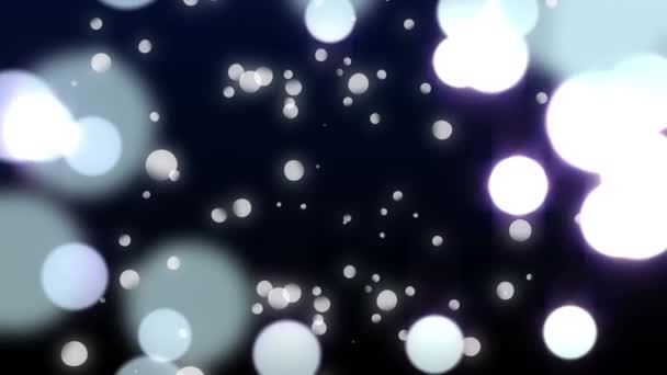 Digitally Generated Animation Bokeh Lights Moving Screen — Stock Video