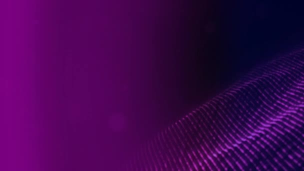 Цифровая Анимация Текучей Жидкости Фиолетовом Фоне — стоковое видео