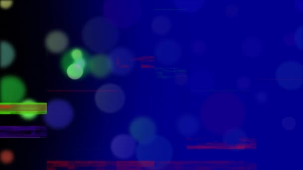 Digital Animation Background Filled Bokeh Lights Pixel Noise — Stock videók