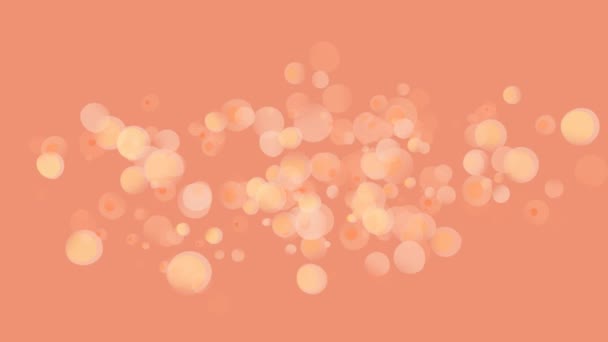 散景灯在桃色背景上在屏幕上移动的数字动画 — 图库视频影像