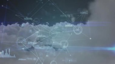 Gökyüzü arkaplanındaki engelleme döngülerinin ve grafiklerin görüntüsü yakınlaştırılıyor