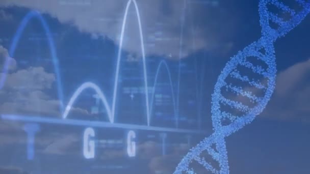 Filmischer Blick Auf Die Nächste Generation Der Dna Sequenzierung Ein — Stockvideo