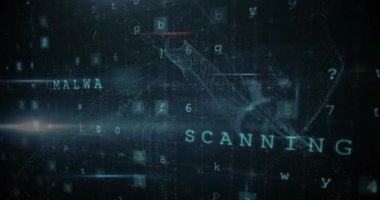 Arka plan 4k olarak veri şifreleme ve kodlama kavramı ile bir malware saldırısı tarafından kilidi ediliyor bir şekillendirme siber güvenlik kilidi Animasyon