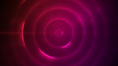 Ekranda hareket eden pembe şimşek dijital animasyon ve pembe daire desenleri arka plan