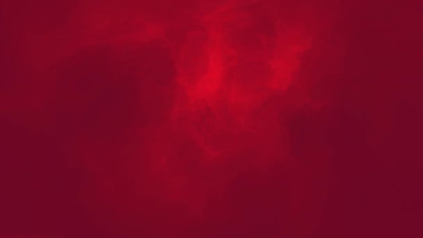Digitální Animace Modrého Růžového Blesku Pohybujících Obrazovce Červeným Pozadím Kouřovým — Stock video