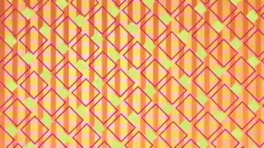 Dikey çizgiler bir arka plan ile pembe ve sarı renkleri değiştirerek kare desenleri dijital animasyon