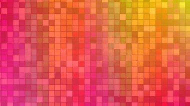 Renkli kare desenleri değişen dijital animasyon