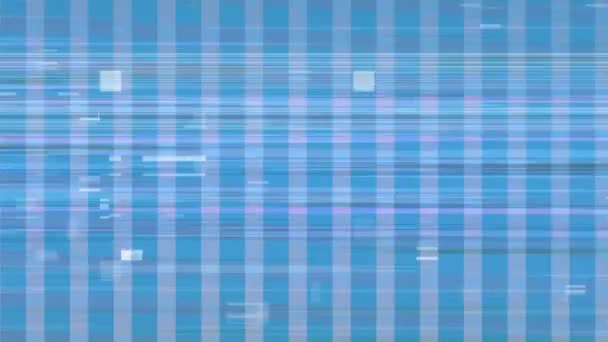 Digital Animation Static Moving Screen While Background Shows Vertical Lines — Stock Video