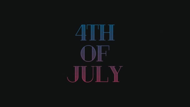 Ψηφιακή Κινούμενη Εικόνα Του Κειμένου Της Ιουλίου Μεγέθυνση Στην Οθόνη — Αρχείο Βίντεο
