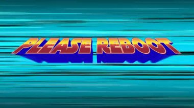 Bir mesaj okuma dijital animasyon bir arcade oyunu yeniden lütfen