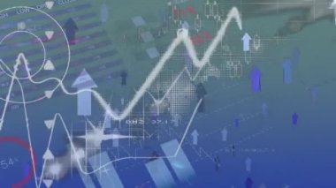 Oklar, grafikler ve istatistiklerin dijital bileşimi, Oklar ekranı yukarı taşımak