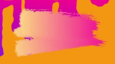 Duvara damlayan boyanın dijital animasyonu. Başka bir renk duvar üzerinden fırçalanır