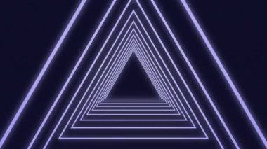 Mavi arka planda üçgenler animasyon