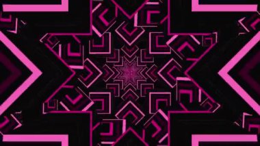 Animasyon soyut renkli yıldızlar hareketli ve dönen