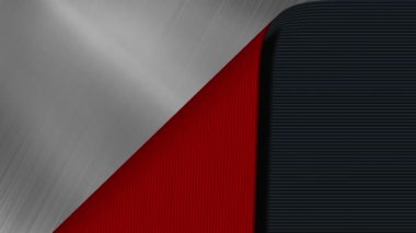 Kırmızı alt ve fırçalanmış metal yüzey ortaya çıkarmak için sol üstten siyah çizgili duvar kağıdı soyma animasyon, ve sonra tekrar kapsayan
