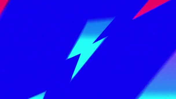 Анімація Символів Блискавки Збільшуються Глядача Слово Продаж Написане Рожевому Фіолетовому — стокове відео
