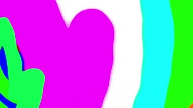 Renkli bir girdap animasyon kelimeleri Black Outline ile dolu Massive Sale renk takip, sonra yatay mor çizgiler hareketli bir arka plan karşı yükselen mavi halkalar ile mavi harflere değiştirme