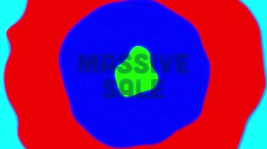 Renkli renkli renkli renkli renkli siyah anahat görünen kelimelerin Animasyon yatay mor çizgiler hareketli bir arka plan karşı yükselen mavi halkalar ile mavi harflere değişen siyah anahat