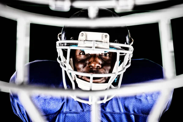 American Football Player Isolated Black Background — Stock Photo, Image