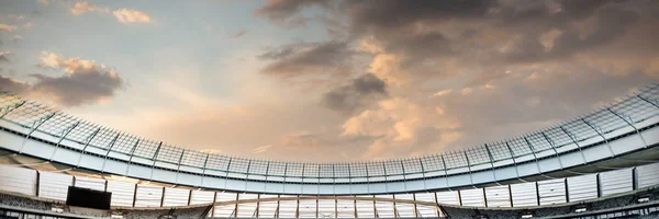 Front View Empty Rugby Stadium Dawn — Stock Photo, Image