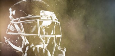 Renk tozu sıçramasına karşı Güçlü Rugby Oyuncusu