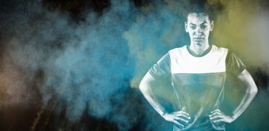 Renk tozu sıçramasına karşı sert kadın futbolcu