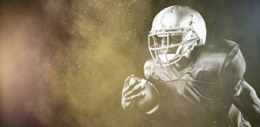 Renk tozu sıçramasına karşı Güçlü Rugby Oyuncusu